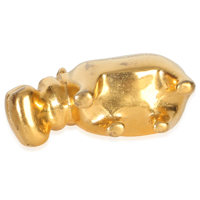 Hermès Cadena Hippopotamus 2005 Annee Des Fleuves Gold Lock Charm Leather; Other Bag Charms