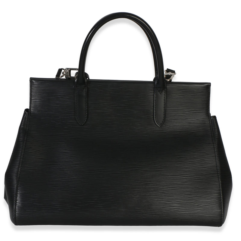 Louis Vuitton Black Epi Marly Mm Leather Handbag