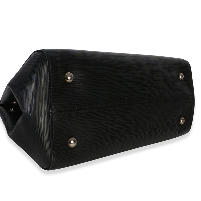 Louis Vuitton Black Epi Marly Mm Leather Handbag