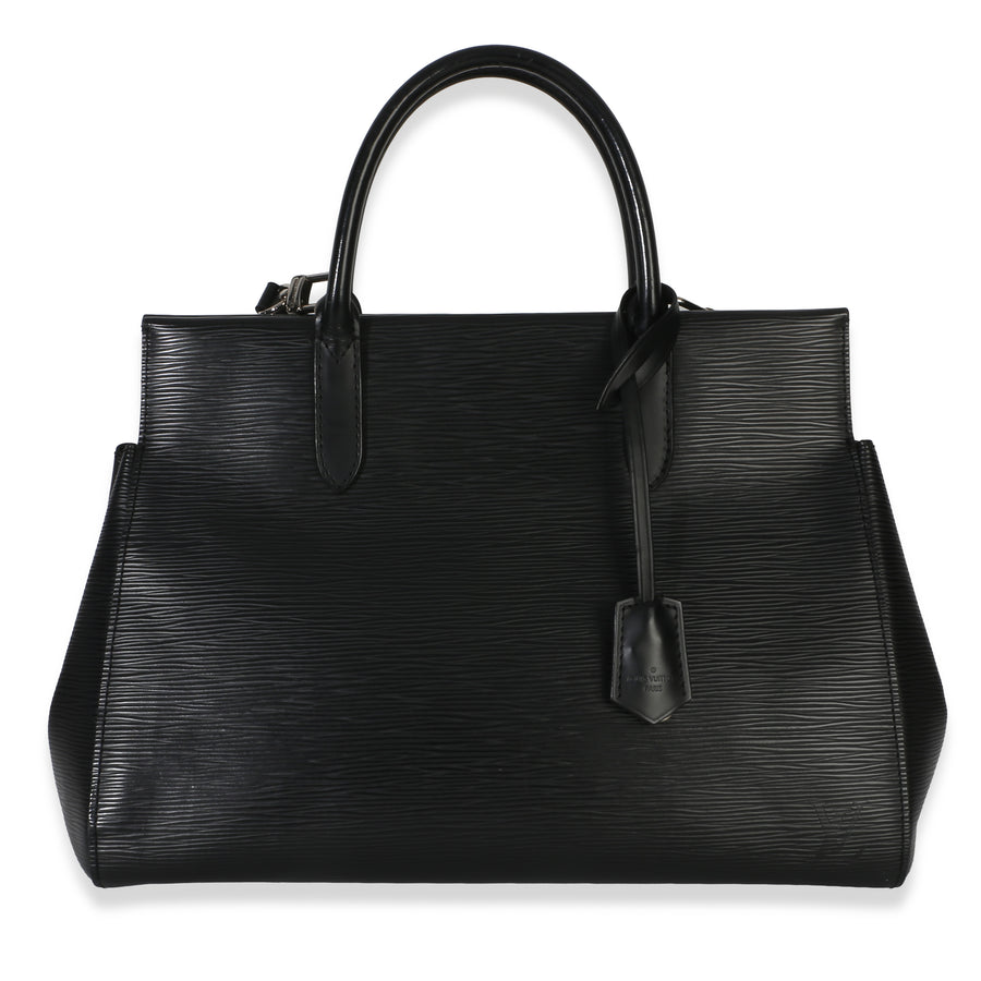 Louis Vuitton Black Epi Marly Mm Leather Handbag