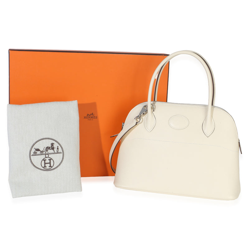 Hermès Nata Epsom 1923 Bolide 27 Phw Beige; Neutral Leather Handbag