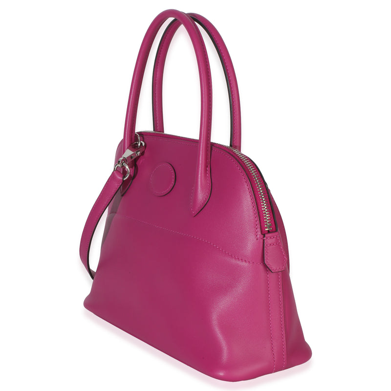 Hermès Rose Pourpre Swift 1923 Bolide 27 Phw Purple Leather Handbag