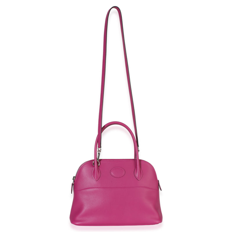 Hermès Rose Pourpre Swift 1923 Bolide 27 Phw Purple Leather Handbag
