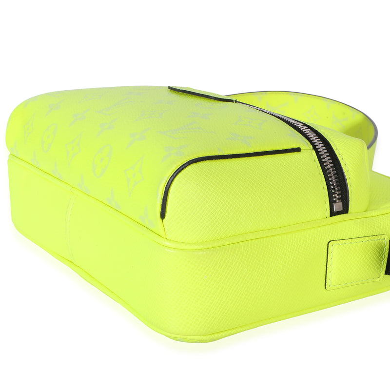 Louis Vuitton Neon Yellow Monogram Taigarama Canvas Outdoor Messenger Handbag