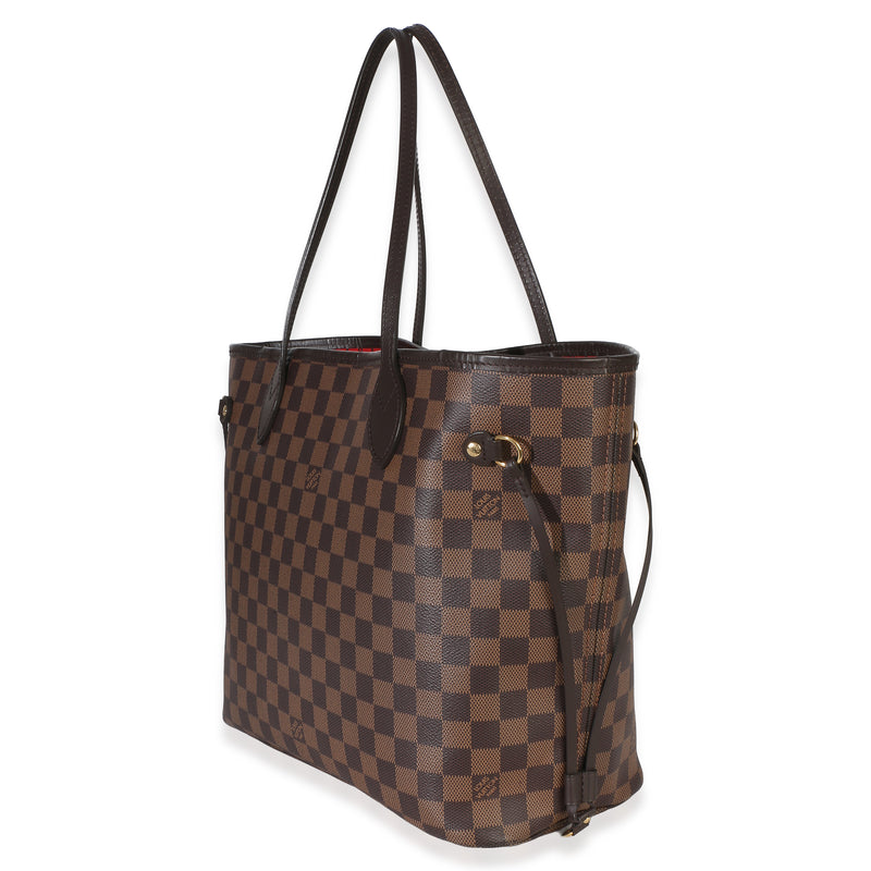Louis Vuitton Damier Ebene Canvas Neverfull Mm Brown Handbag