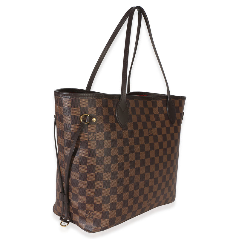 Louis Vuitton Damier Ebene Canvas Neverfull Mm Brown Handbag
