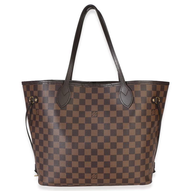 Louis Vuitton Damier Ebene Canvas Neverfull Mm Brown Handbag