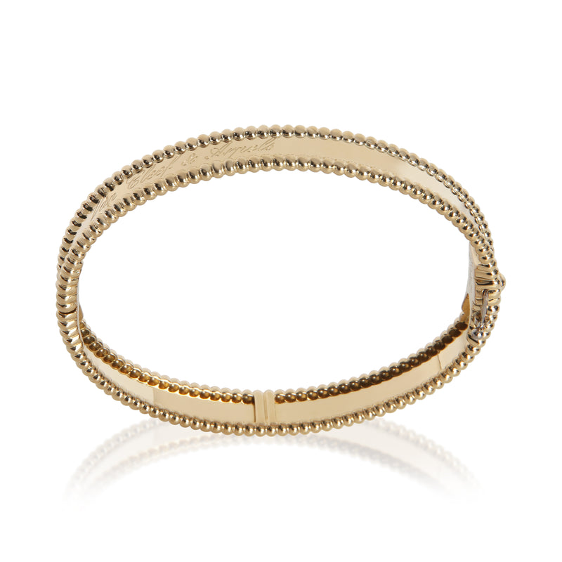 Van Cleef & Arpels Yellow Gold Perlee Signature Bracelet 18k