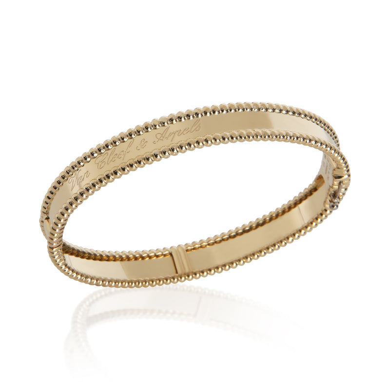 Van Cleef & Arpels Yellow Gold Perlee Signature Bracelet 18k