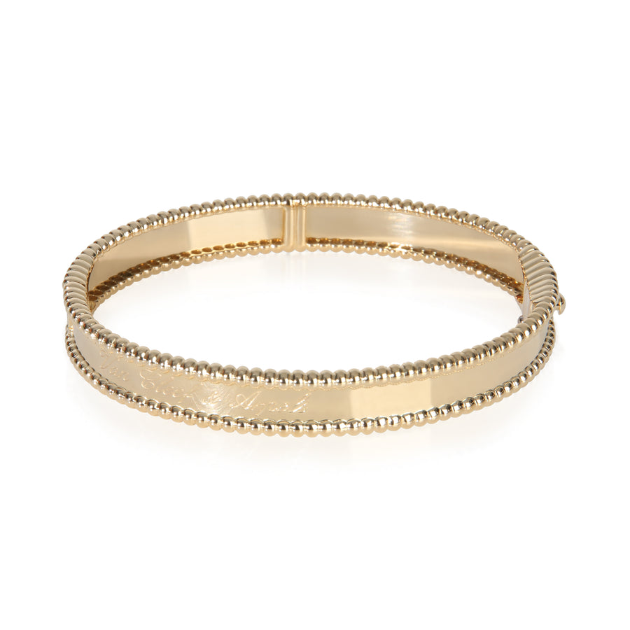Van Cleef & Arpels Yellow Gold Perlee Signature Bracelet 18k