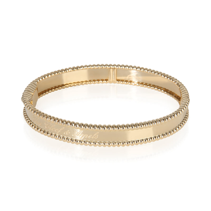 Van Cleef & Arpels Yellow Gold Perlee Signature Bracelet 18k
