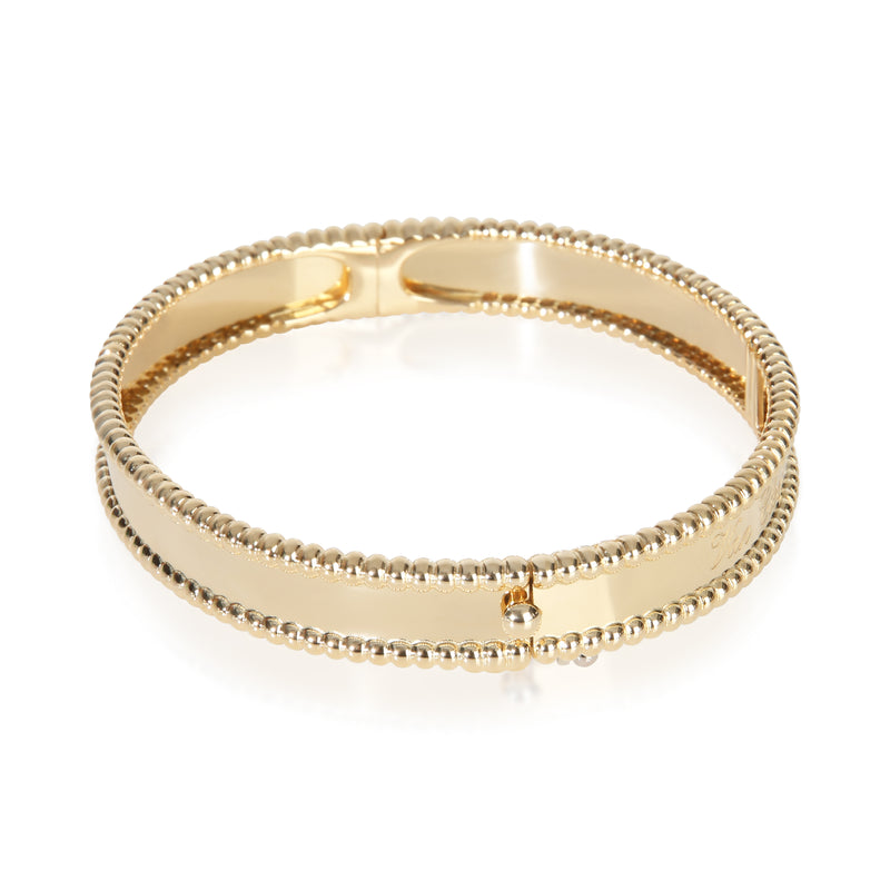 Van Cleef & Arpels Yellow Gold Perlee Signature Bracelet 18k