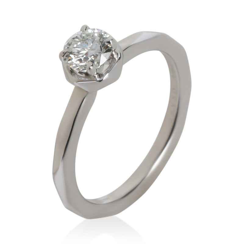 Graff 0.5 Ct Round Brilliant Diamond Laurence Signature Engagement Ring 18k