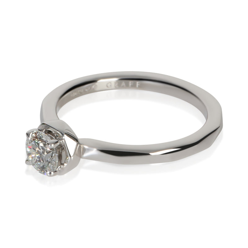 Graff 0.5 Ct Round Brilliant Diamond Laurence Signature Engagement Ring 18k