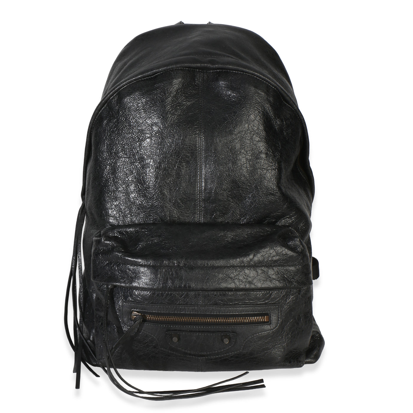 Balenciaga Black Arena Lambskin Le City Backpack Leather Handbag