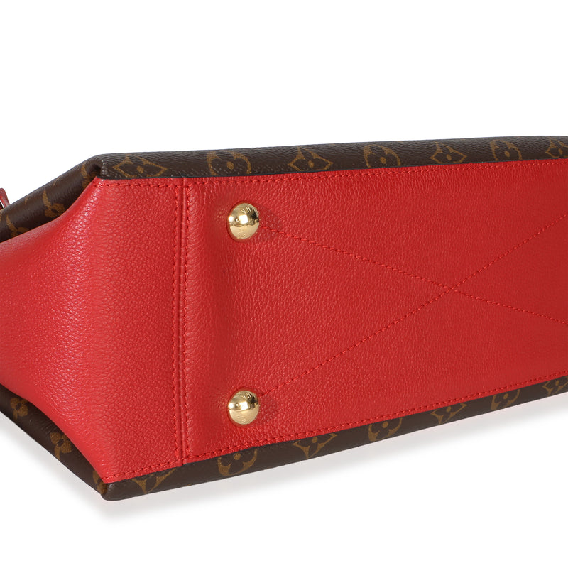 Louis Vuitton Cherry Monogram Canvas Surene Mm Brown; Red Handbag