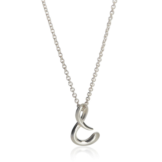 Tiffany & Co. Sterling Silver Elsa Peretti Alphabet S Pendant 925