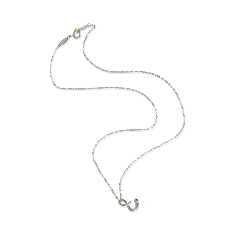 Tiffany & Co. Sterling Silver Elsa Peretti Alphabet S Pendant 925