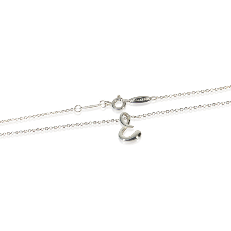 Tiffany & Co. Sterling Silver Elsa Peretti Alphabet S Pendant 925