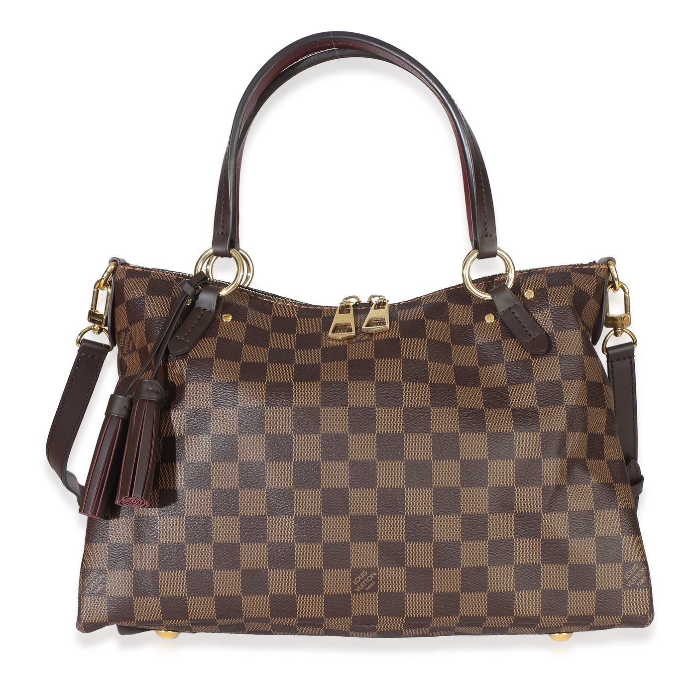 Louis Vuitton Burgundy Damier Ebene Canvas Lymington Bag Brown Handbag
