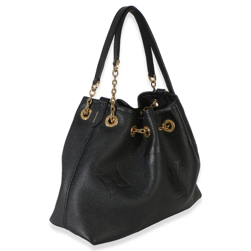 Louis Vuitton Black Monogram Giant Empreinte Lv Bundle Leather Handbag