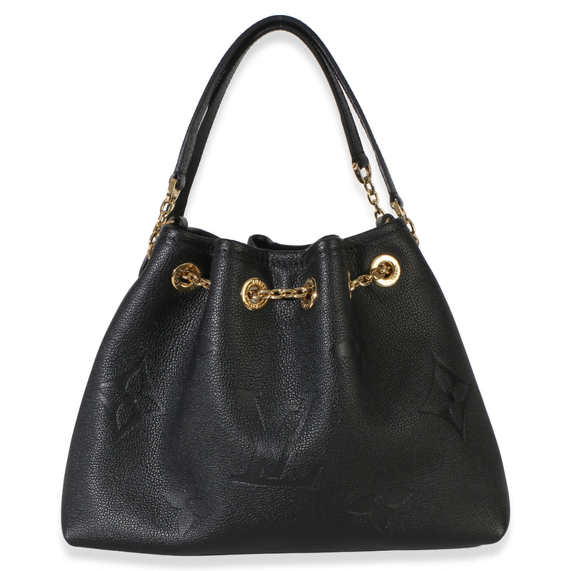 Louis Vuitton Black Monogram Giant Empreinte Lv Bundle Leather Handbag