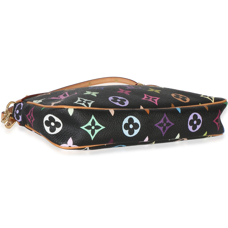 Louis Vuitton Black Monogram Multicolore Canvas Pochette Accessoires Black; Multicolor Handbag
