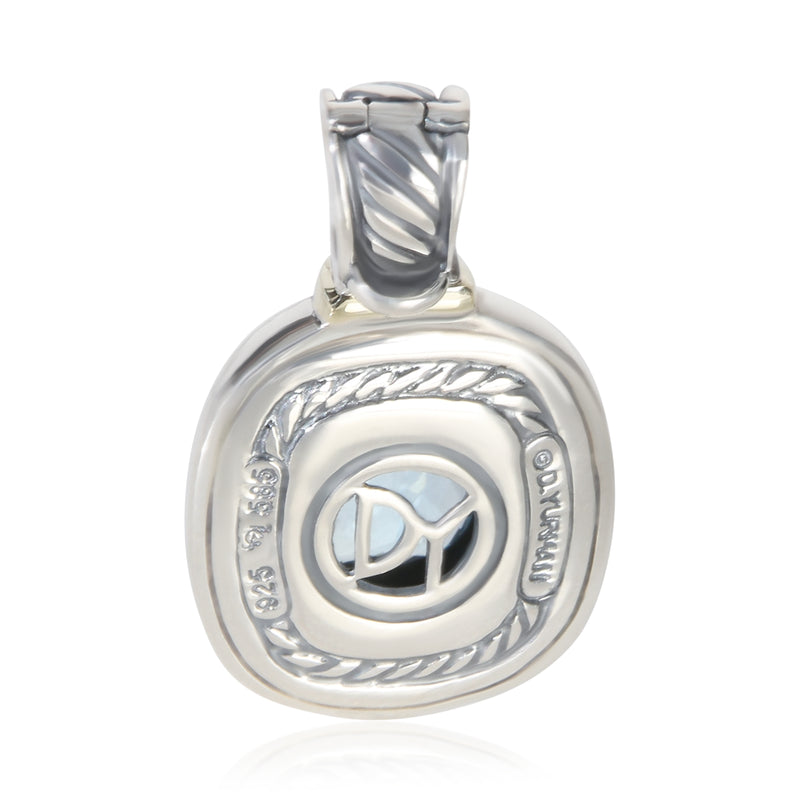 David Yurman Yellow Gold & Sterling Silver Topaz Albion Pendant 14k