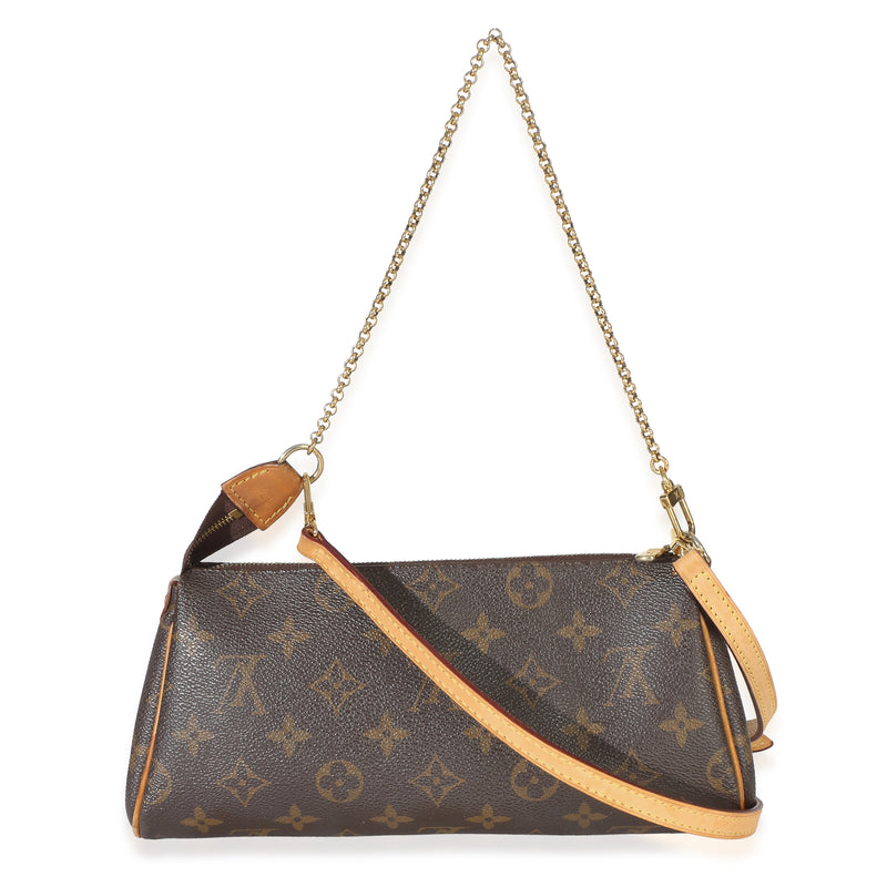 Louis Vuitton Monogram Canvas Eva Clutch Brown Handbag