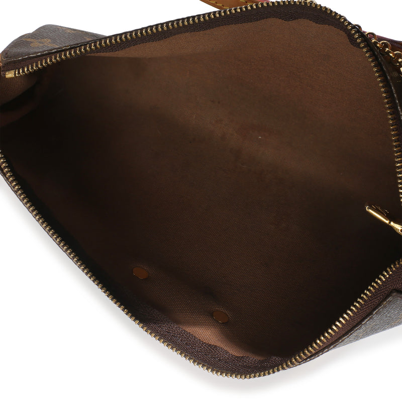 Louis Vuitton Monogram Canvas Eva Clutch Brown Handbag