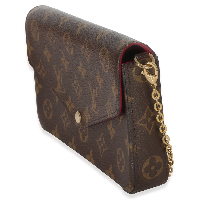 Louis Vuitton Fuchsia Monogram Canvas Felicie Pochette Brown Handbag