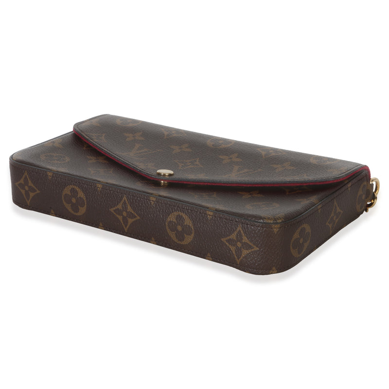 Louis Vuitton Fuchsia Monogram Canvas Felicie Pochette Brown Handbag
