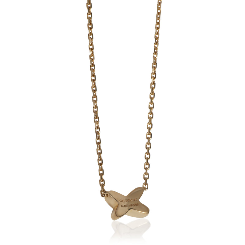 Chaumet Yellow Gold Diamond Small Model Jeux De Liens Pendant 18k