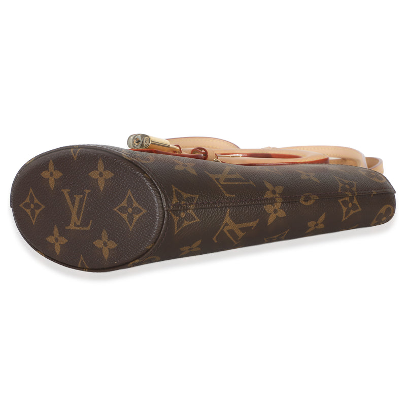 Louis Vuitton Monogram Canvas Rivage Bb Brown Coated Handbag