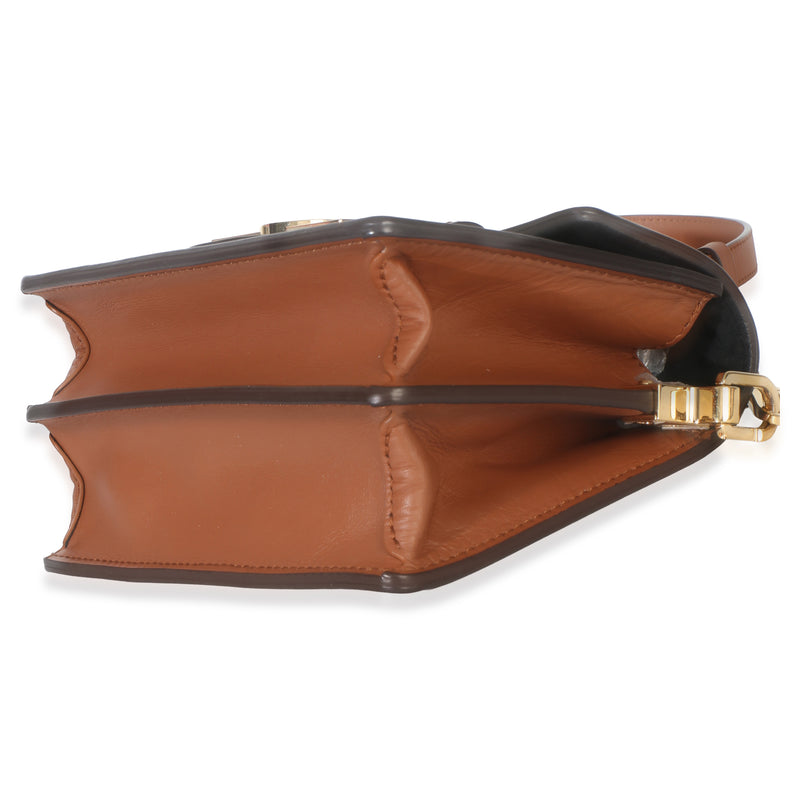 Louis Vuitton Reverse Monogram Canvas Mini Dauphine Black; Brown Coated Handbag