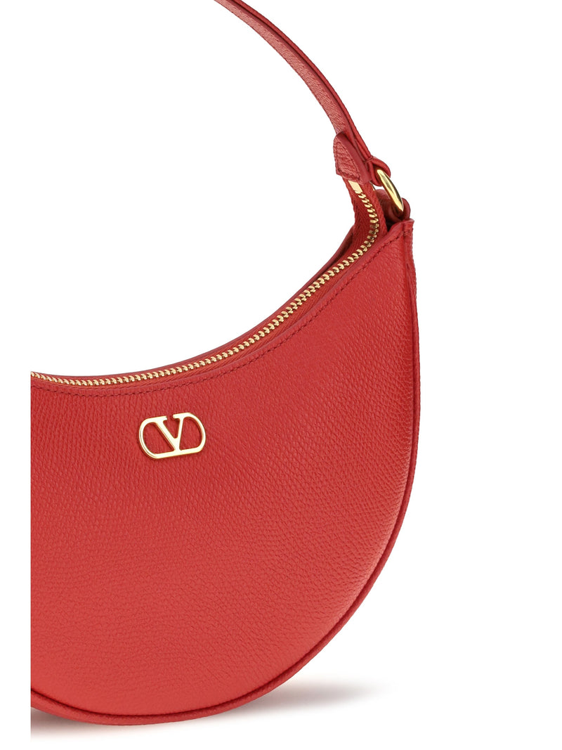Valentino Garavani Hobo Bag — Red Calf Leather Bos Taurus