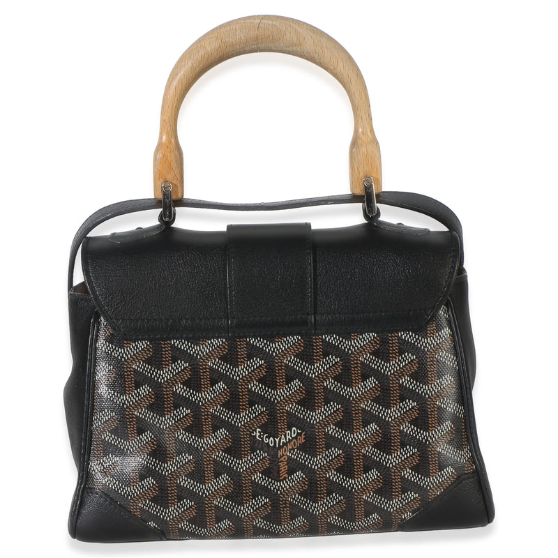 Goyard Black Goyardine Canvas Saigon Souple Mini Handbag
