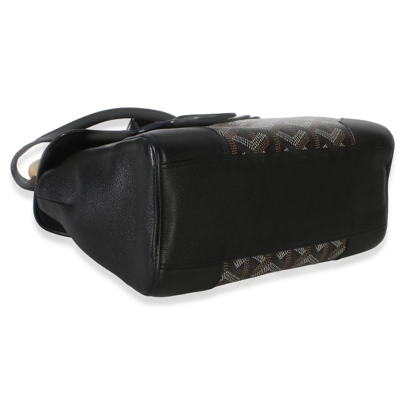 Goyard Black Goyardine Canvas Saigon Souple Mini Handbag
