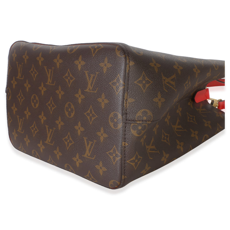 Louis Vuitton Coquelicot Monogram Canvas Neonoe Mm Brown Handbag