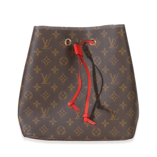 Louis Vuitton Coquelicot Monogram Canvas Neonoe Mm Brown Handbag