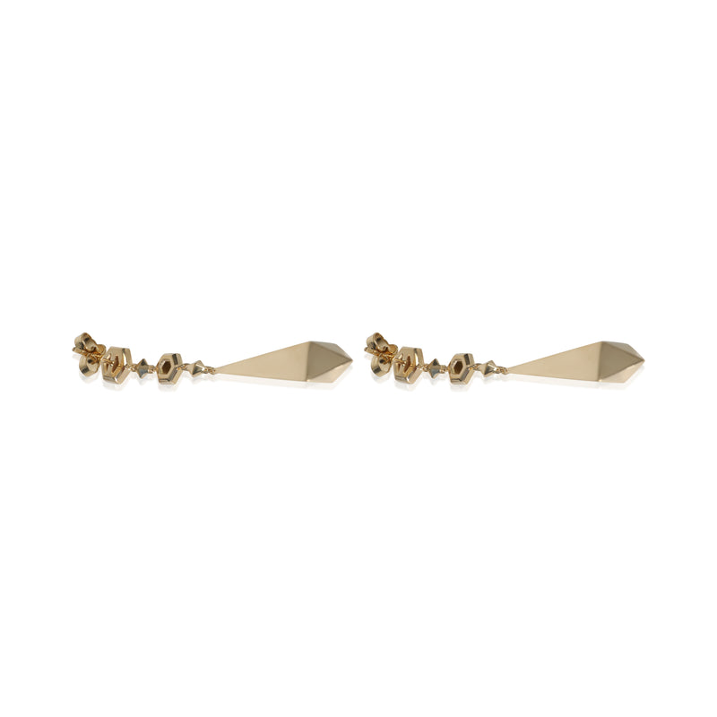 David Yurman Yellow Gold Modern Renaissance Earrings 18k