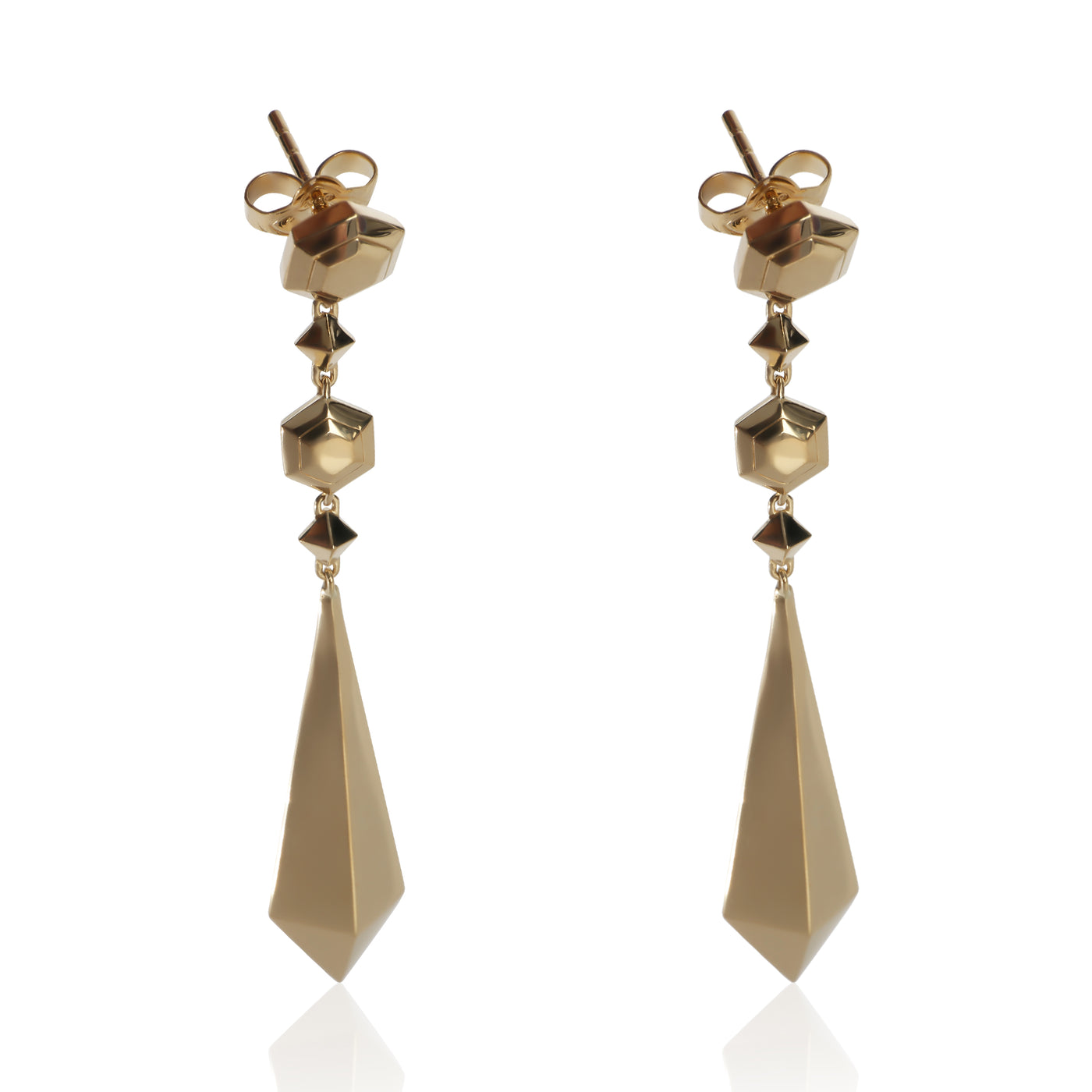 David Yurman Yellow Gold Modern Renaissance Earrings 18k