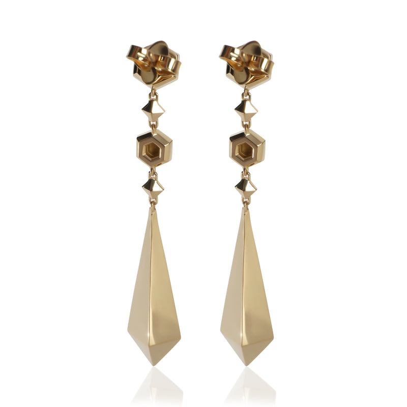 David Yurman Yellow Gold Modern Renaissance Earrings 18k