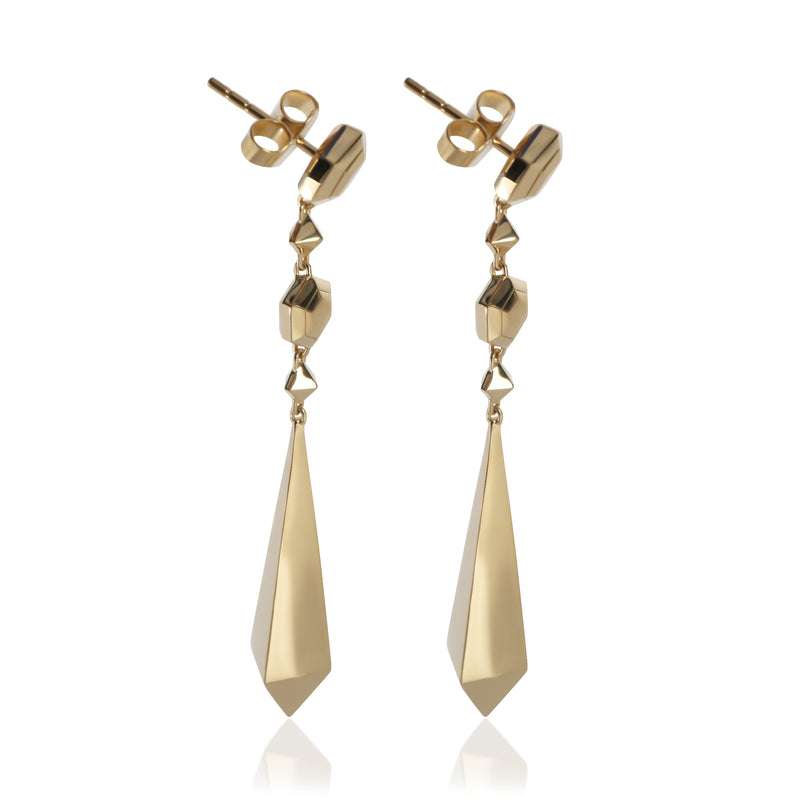 David Yurman Yellow Gold Modern Renaissance Earrings 18k