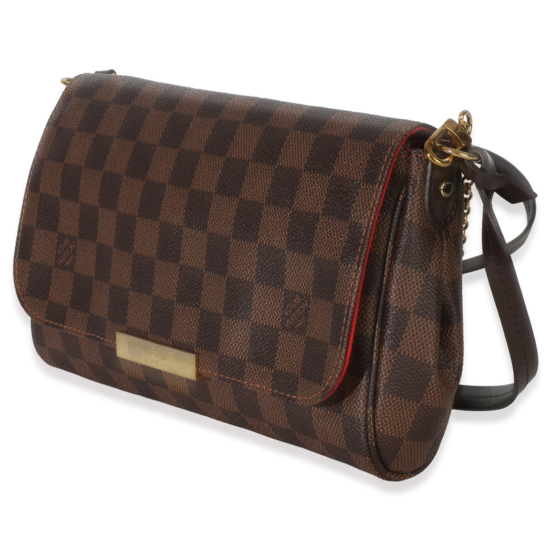 Louis Vuitton Damier Ebene Canvas Favorite Mm Brown Handbag