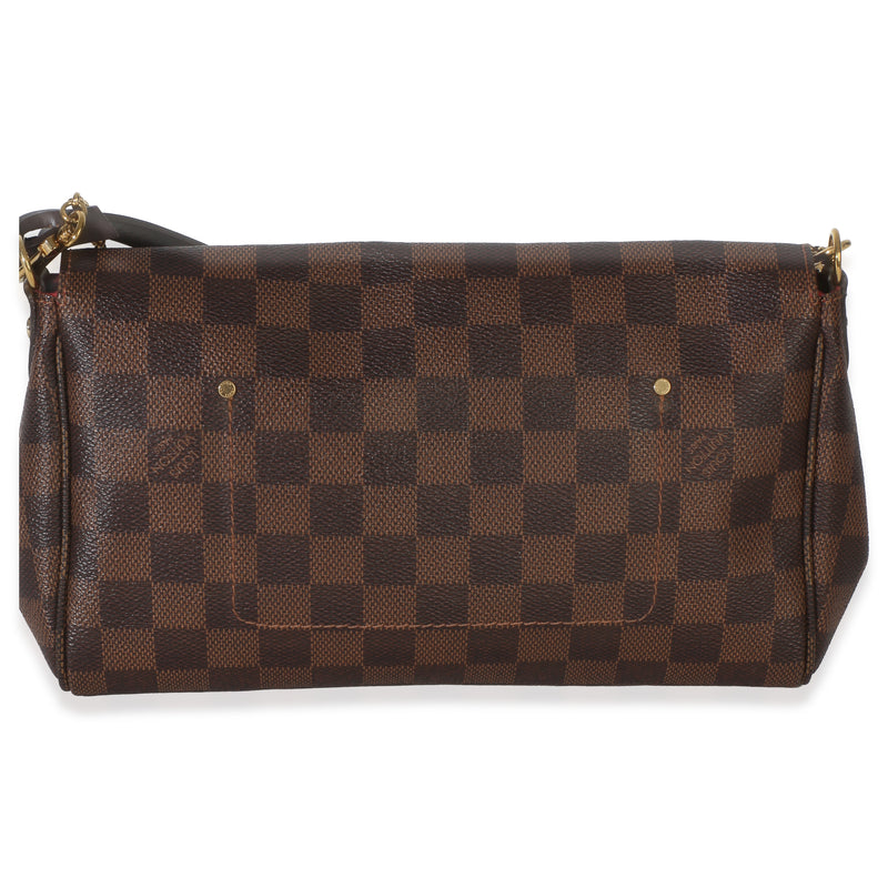 Louis Vuitton Damier Ebene Canvas Favorite Mm Brown Handbag