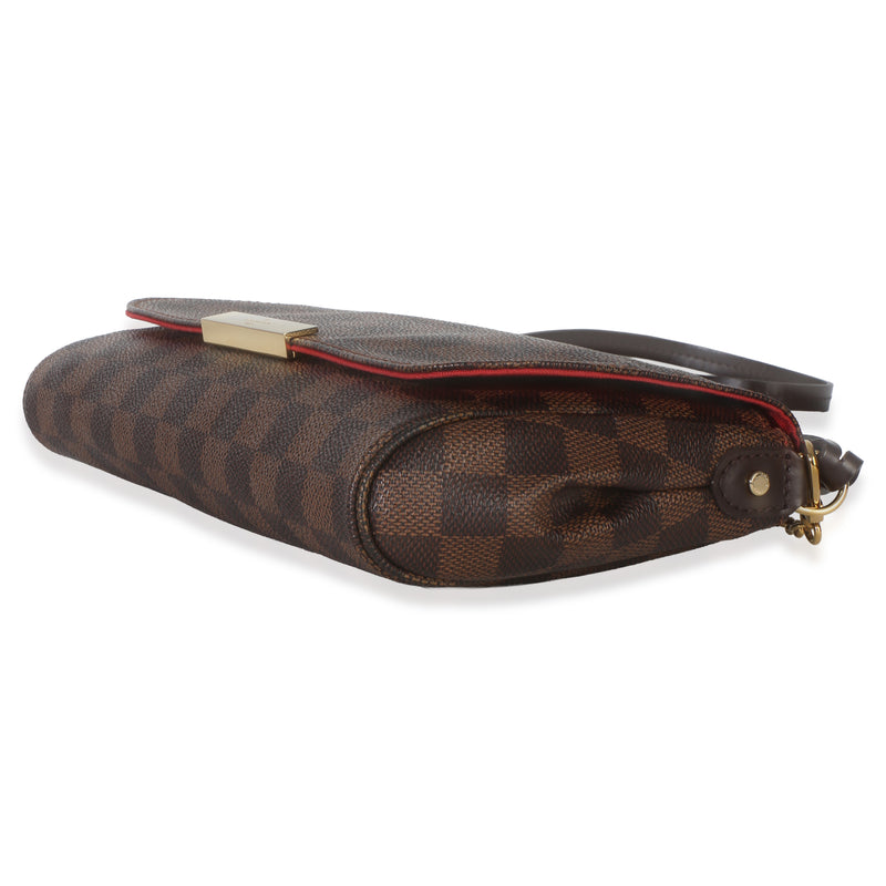 Louis Vuitton Damier Ebene Canvas Favorite Mm Brown Handbag