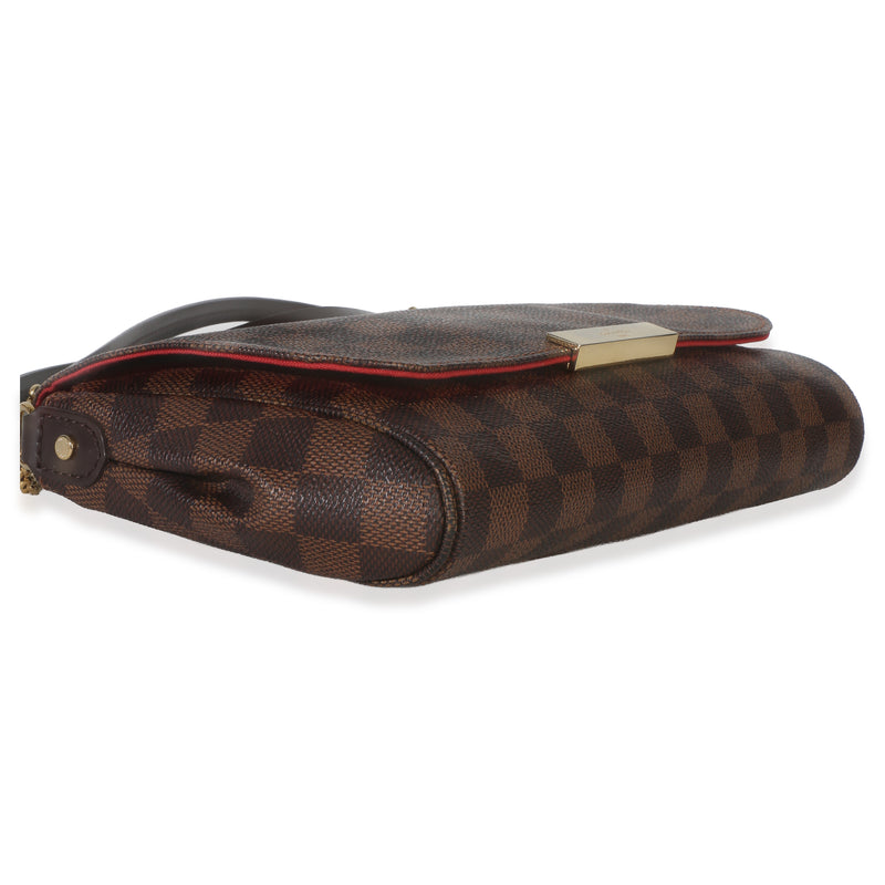 Louis Vuitton Damier Ebene Canvas Favorite Mm Brown Handbag