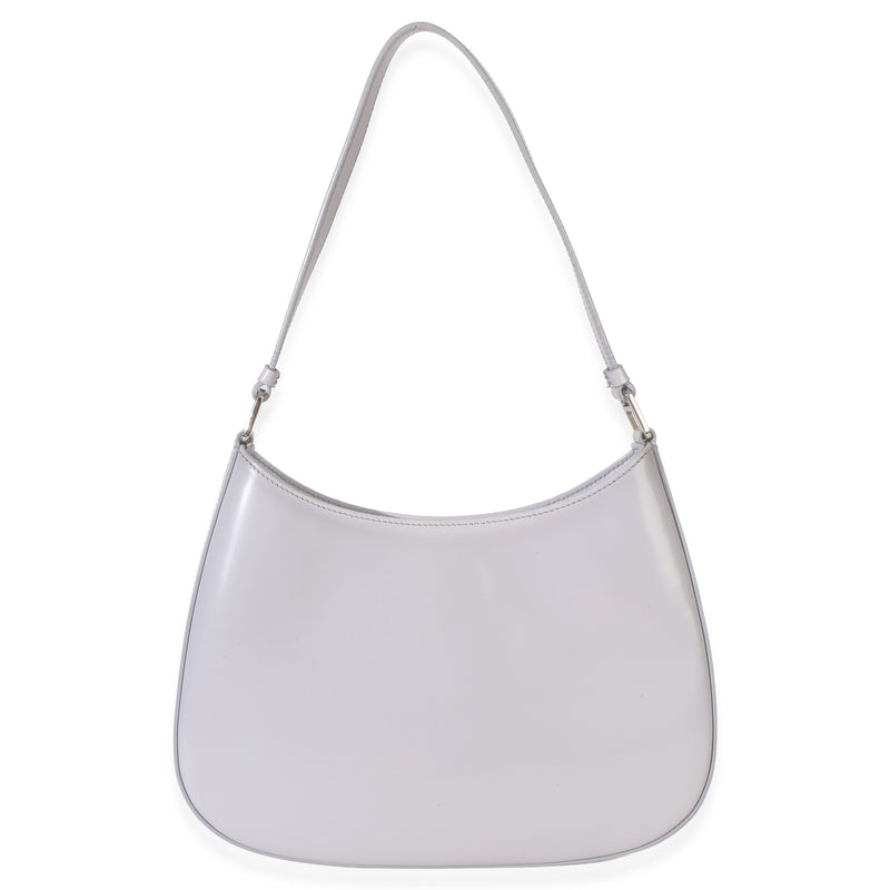 Prada Grey Spazzolato Medium Cleo Bag Gray Patent Leather Handbag