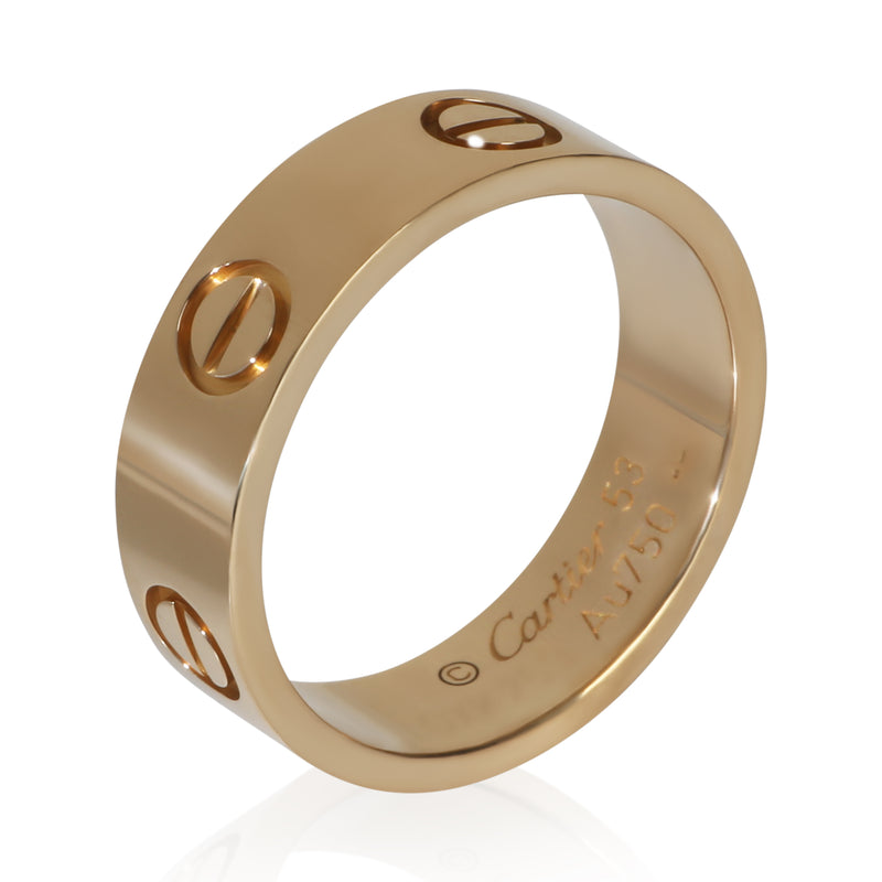 Cartier Yellow Gold Love Ring 18k